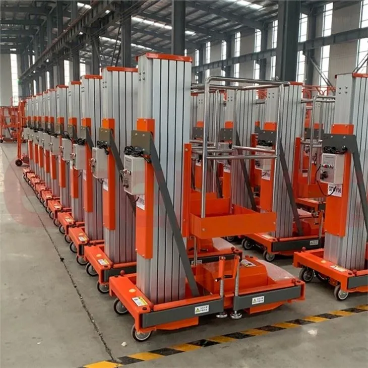 The Aerial Work Platform Single Mast Aluminum Lift Table