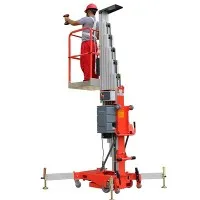 सिंगल मस्त मोबाइल एल्युमीनियम वर्क प्लेटफार्म