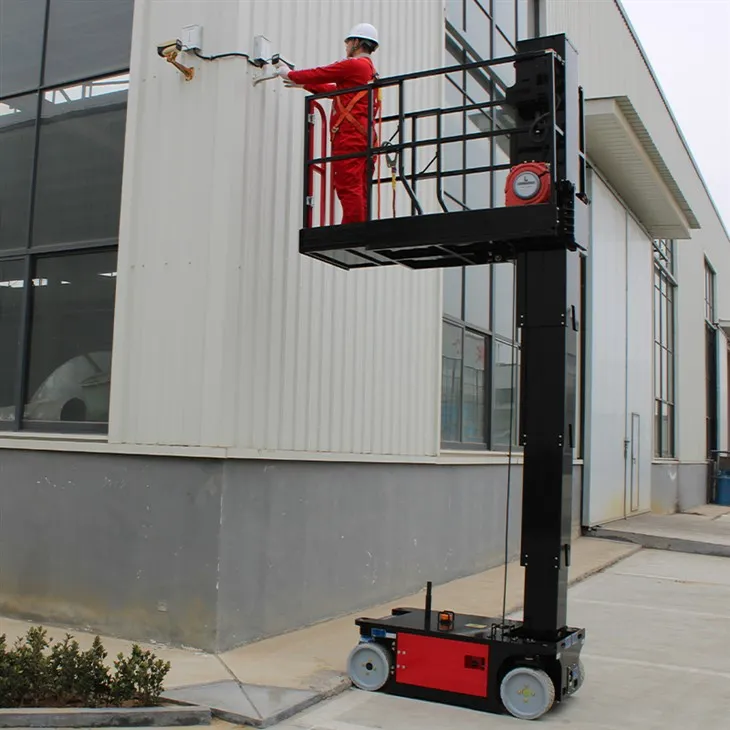 8 मीटर सेल्फ प्रोपेल्ड वर्टिकल मास्ट लिफ्ट